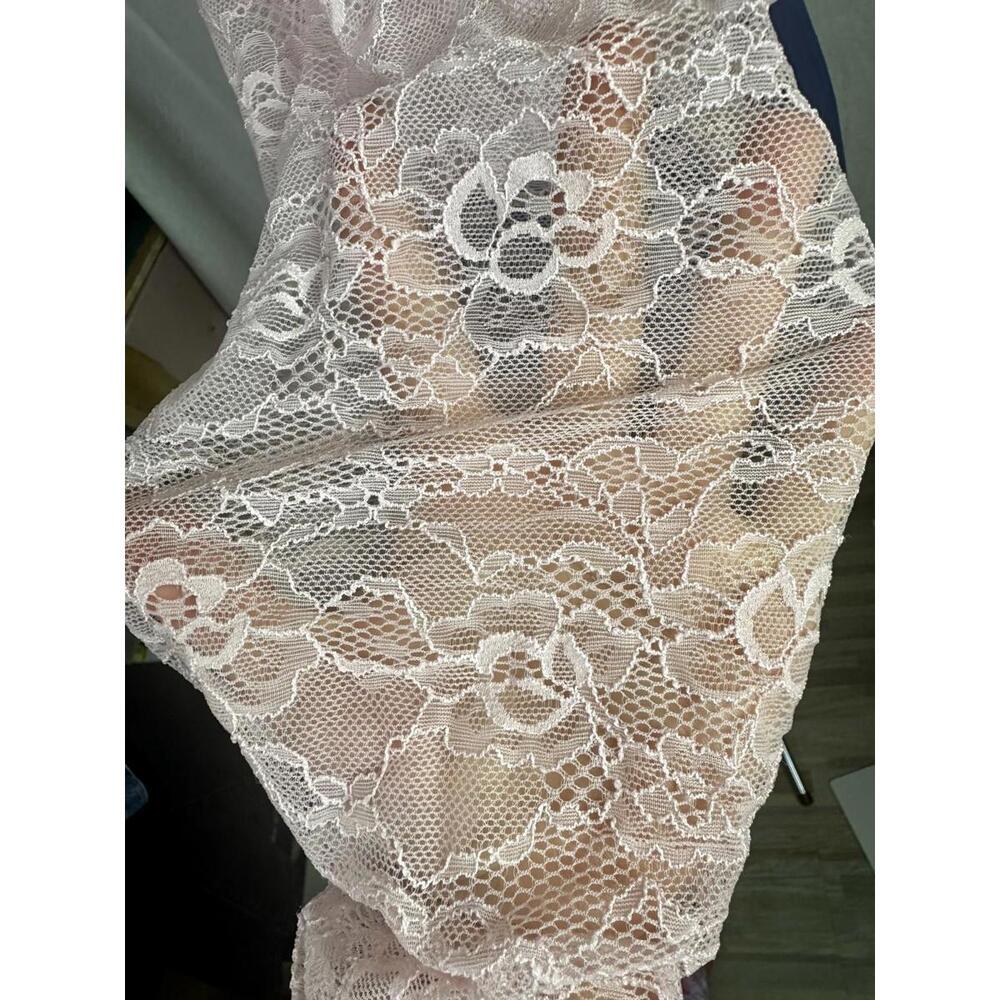 wild fable pink lace crop smocked cottagecore coquette romantic womens xxl - Picture 6 of 6